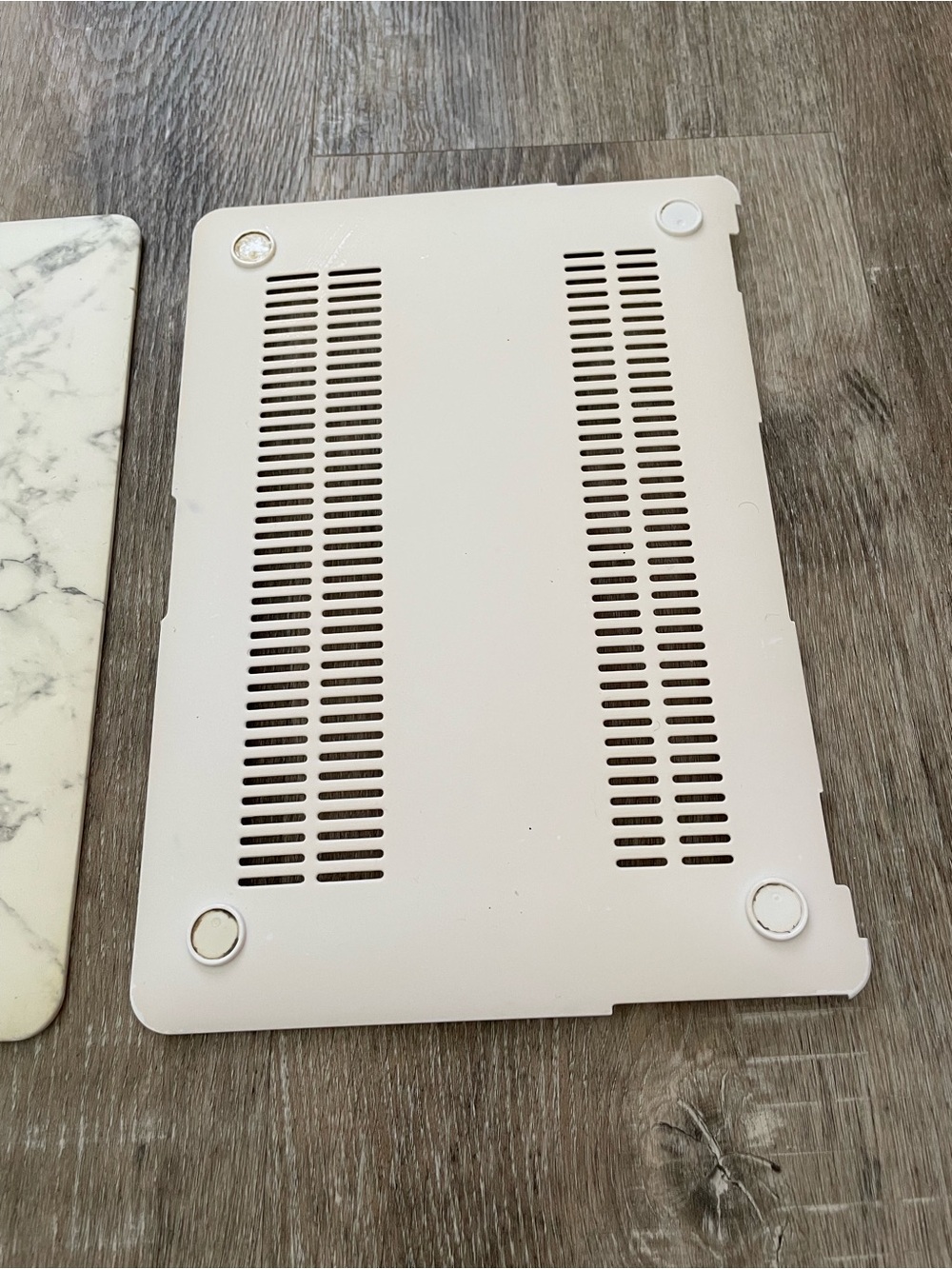 White Marble Pattern Tablet Case Cover - Compatible Tablet Accessory - Picture 3 of 6